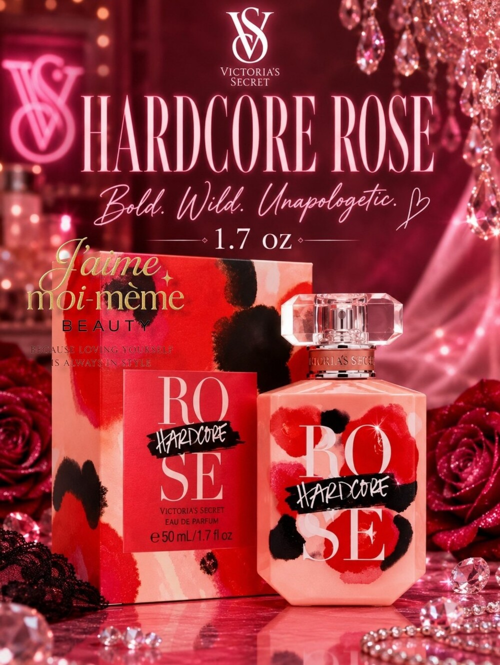 Victoria's Secret Hardcore Rose 1.7 OZ- NEW IN BOX, SEALED